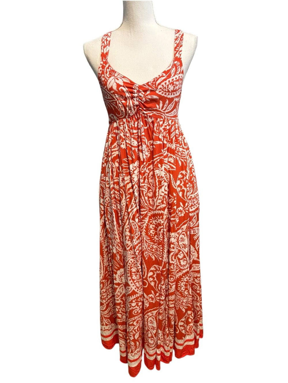 In Loom Floral Maxi Dress with Pockets. Size M
